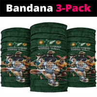 Custom Rugby Southern Hemisphere Neck Gaiter Argentina AUNZ South Africa Mascot Green - Wonder Print Shop