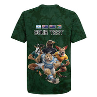 Custom Rugby Southern Hemisphere Rugby Jersey Argentina AUNZ South Africa Mascot Green - Wonder Print Shop