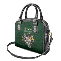 Custom Rugby Southern Hemisphere Shoulder Handbag Argentina AUNZ South Africa Mascot Green - Wonder Print Shop