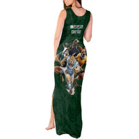 Custom Rugby Southern Hemisphere Tank Maxi Dress Argentina AUNZ South Africa Mascot Green - Wonder Print Shop