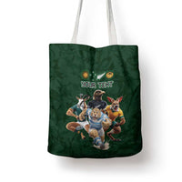 Custom Rugby Southern Hemisphere Tote Bag Argentina AUNZ South Africa Mascot Green - Wonder Print Shop
