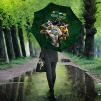 Custom Rugby Southern Hemisphere Umbrella Argentina AUNZ South Africa Mascot Green - Wonder Print Shop