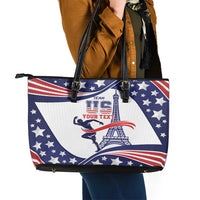 Personalized USA Athletics Leather Tote Bag One For All Summer Sport - Wonder Print Shop