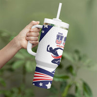Personalized USA Athletics Tumbler With Handle One For All Summer Sport - Wonder Print Shop