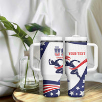 Personalized USA Athletics Tumbler With Handle One For All Summer Sport - Wonder Print Shop
