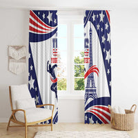 Personalized USA Athletics Window Curtain One For All Summer Sport - Wonder Print Shop