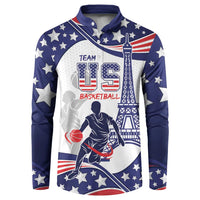 Personalized USA Basketball Button Sweatshirt One For All Summer Sport LT9 - Wonder Print Shop