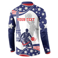 Personalized USA Basketball Button Sweatshirt One For All Summer Sport LT9 - Wonder Print Shop