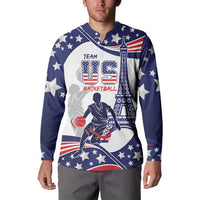 Personalized USA Basketball Button Sweatshirt One For All Summer Sport LT9 - Wonder Print Shop