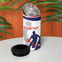 Personalized USA Basketball 4 in 1 Can Cooler Tumbler One For All Summer Sport LT9 - Wonder Print Shop