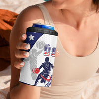 Personalized USA Basketball 4 in 1 Can Cooler Tumbler One For All Summer Sport LT9 - Wonder Print Shop