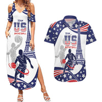 Personalized USA Basketball Couples Matching Summer Maxi Dress and Hawaiian Shirt One For All Summer Sport LT9 - Wonder Print Shop