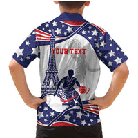 Personalized USA Basketball Family Matching Mermaid Dress and Hawaiian Shirt One For All Summer Sport LT9 - Wonder Print Shop