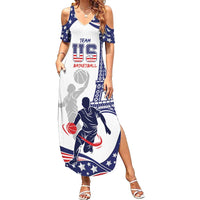 Personalized USA Basketball Family Matching Summer Maxi Dress and Hawaiian Shirt One For All Summer Sport - Wonder Print Shop