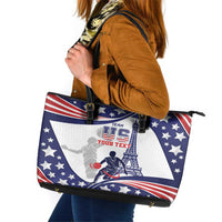 Personalized USA Basketball Leather Tote Bag One For All Summer Sport - Wonder Print Shop