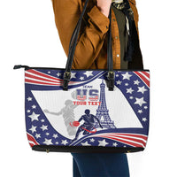 Personalized USA Basketball Leather Tote Bag One For All Summer Sport - Wonder Print Shop