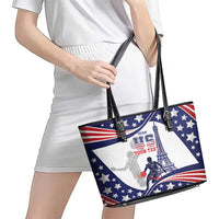 Personalized USA Basketball Leather Tote Bag One For All Summer Sport - Wonder Print Shop