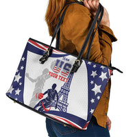 Personalized USA Basketball Leather Tote Bag One For All Summer Sport - Wonder Print Shop
