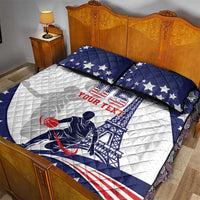 Personalized USA Basketball Quilt Bed Set One For All Summer Sport - Wonder Print Shop