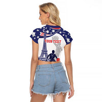 Personalized USA Basketball Raglan Cropped T Shirt One For All Summer Sport - Wonder Print Shop