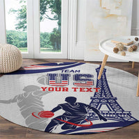 Personalized USA Basketball Round Carpet One For All Summer Sport