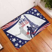 Personalized USA Basketball Rubber Doormat One For All Summer Sport - Wonder Print Shop