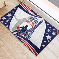 Personalized USA Basketball Rubber Doormat One For All Summer Sport - Wonder Print Shop