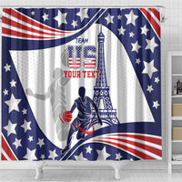 Personalized USA Basketball Shower Curtain One For All Summer Sport