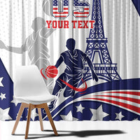 Personalized USA Basketball Window Curtain One For All Summer Sport - Wonder Print Shop