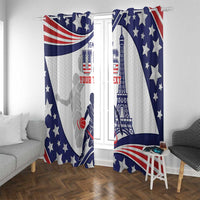 Personalized USA Basketball Window Curtain One For All Summer Sport - Wonder Print Shop
