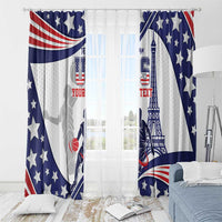 Personalized USA Basketball Window Curtain One For All Summer Sport - Wonder Print Shop