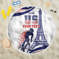 Personalized USA Cycling Beach Blanket One For All Summer Sport LT9 - Wonder Print Shop