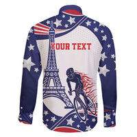 Personalized USA Cycling Family Matching Short Sleeve Bodycon Dress and Hawaiian Shirt One For All Summer Sport - Wonder Print Shop