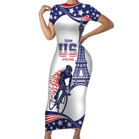 Personalized USA Cycling Family Matching Short Sleeve Bodycon Dress and Hawaiian Shirt One For All Summer Sport - Wonder Print Shop