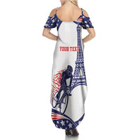 Personalized USA Cycling Family Matching Summer Maxi Dress and Hawaiian Shirt One For All Summer Sport - Wonder Print Shop