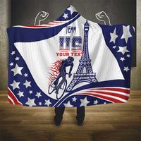 Personalized USA Cycling Hooded Blanket One For All Summer Sport