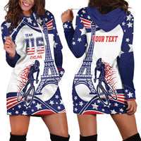 Personalized USA Cycling Hoodie Dress One For All Summer Sport - Wonder Print Shop