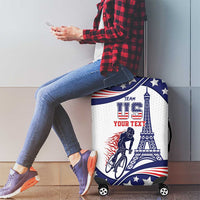 Personalized USA Cycling Luggage Cover One For All Summer Sport - Wonder Print Shop