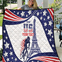 Personalized USA Cycling Quilt One For All Summer Sport - Wonder Print Shop