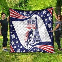 Personalized USA Cycling Quilt One For All Summer Sport - Wonder Print Shop