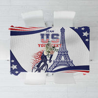 Personalized USA Cycling Tablecloth One For All Summer Sport - Wonder Print Shop