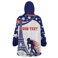 Personalized USA Cycling Wearable Blanket Hoodie One For All Summer Sport - Wonder Print Shop