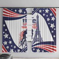 Personalized USA Cycling Window Curtain One For All Summer Sport - Wonder Print Shop
