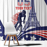 Personalized USA Cycling Window Curtain One For All Summer Sport - Wonder Print Shop