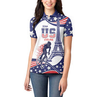 Personalized USA Cycling Women Polo Shirt One For All Summer Sport - Wonder Print Shop