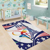 Personalized USA Gymnastics Area Rug One For All Summer Sport LT9 - Wonder Print Shop