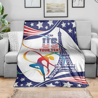 Personalized USA Gymnastics Blanket One For All Summer Sport
