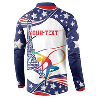 Personalized USA Gymnastics Button Sweatshirt One For All Summer Sport LT9 - Wonder Print Shop