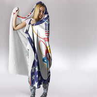 Personalized USA Gymnastics Hooded Blanket One For All Summer Sport