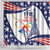 Personalized USA Gymnastics Shower Curtain One For All Summer Sport